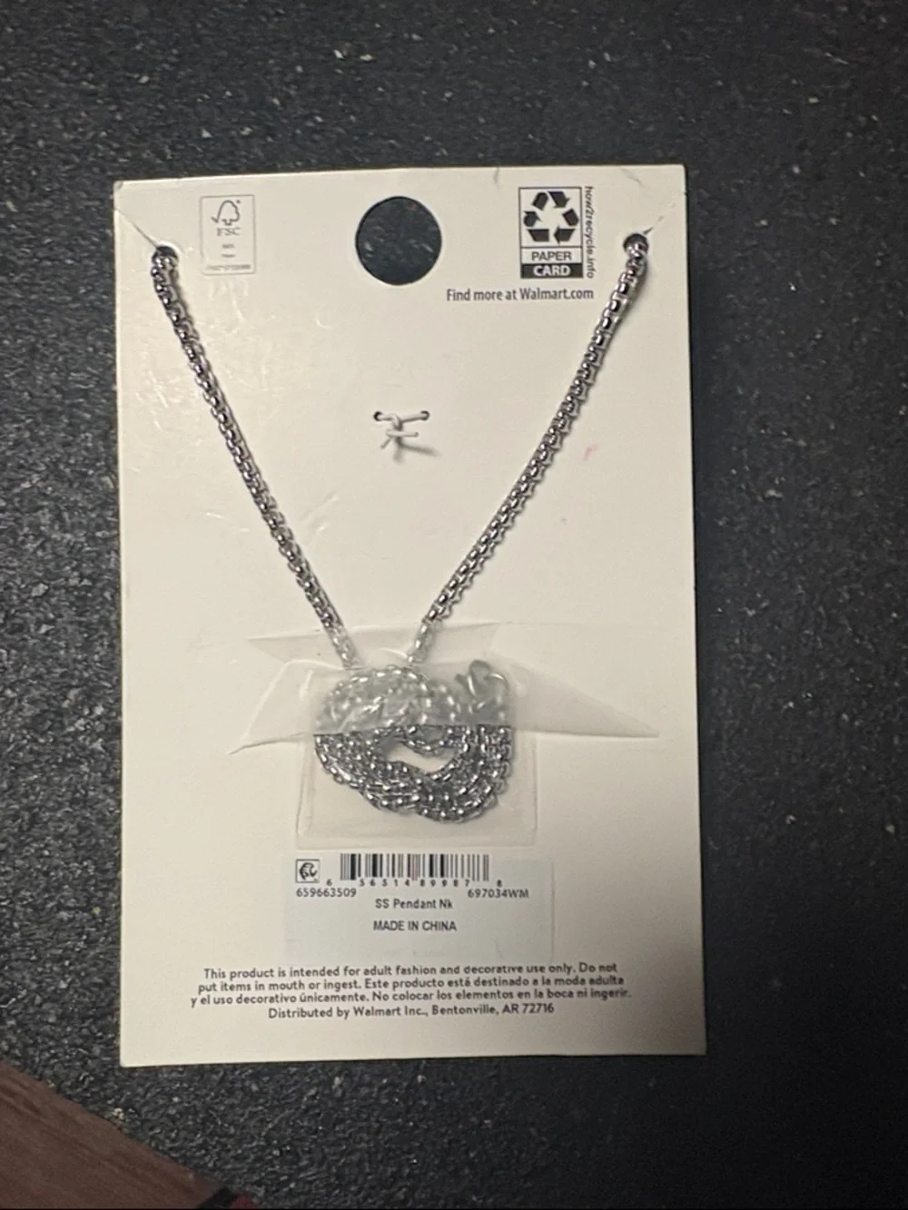Believe Brilliance Men's Silver Wolf Claw Necklace